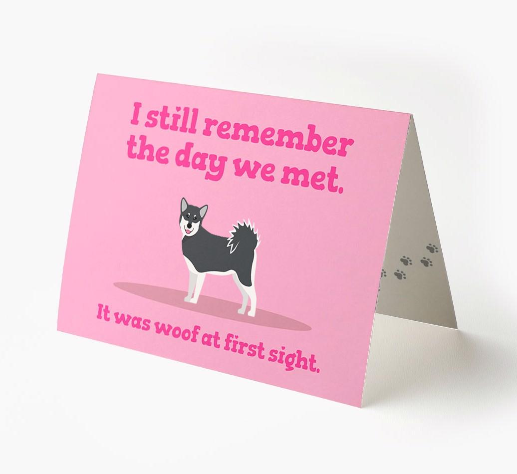 'The Day We Met' - Personalized {breedFullName} Card