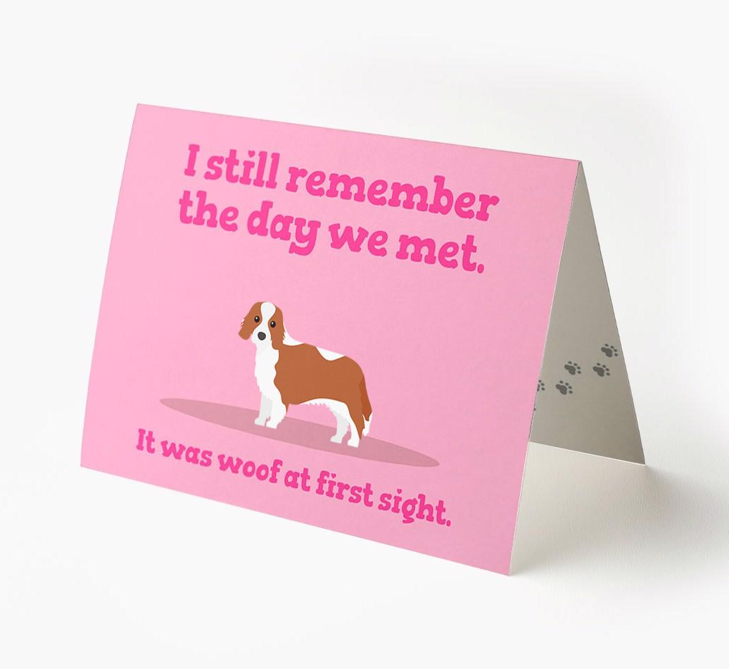 'The Day We Met' - Personalized {breedFullName} Card