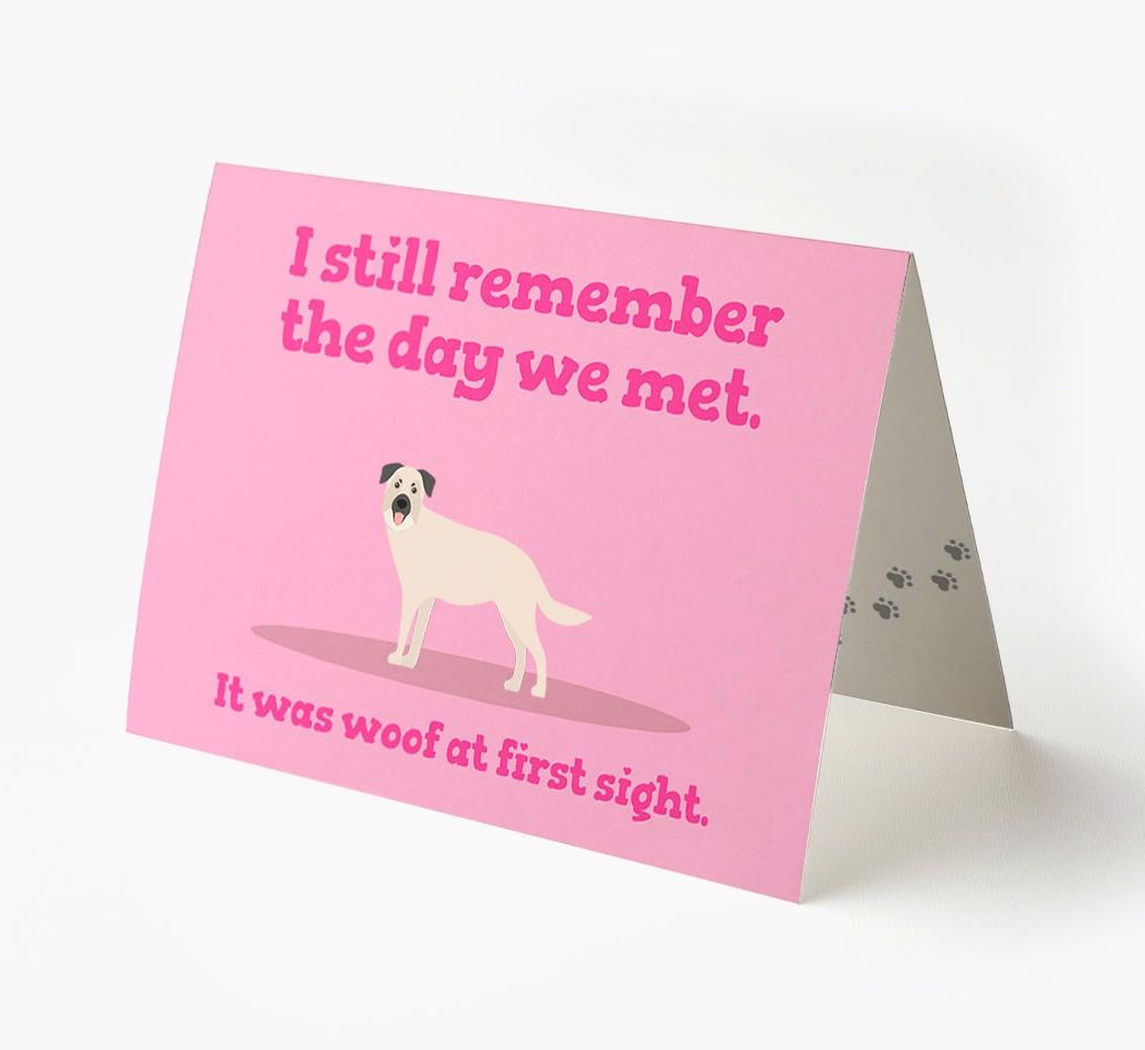 'The Day We Met' - Personalized {breedFullName} Card