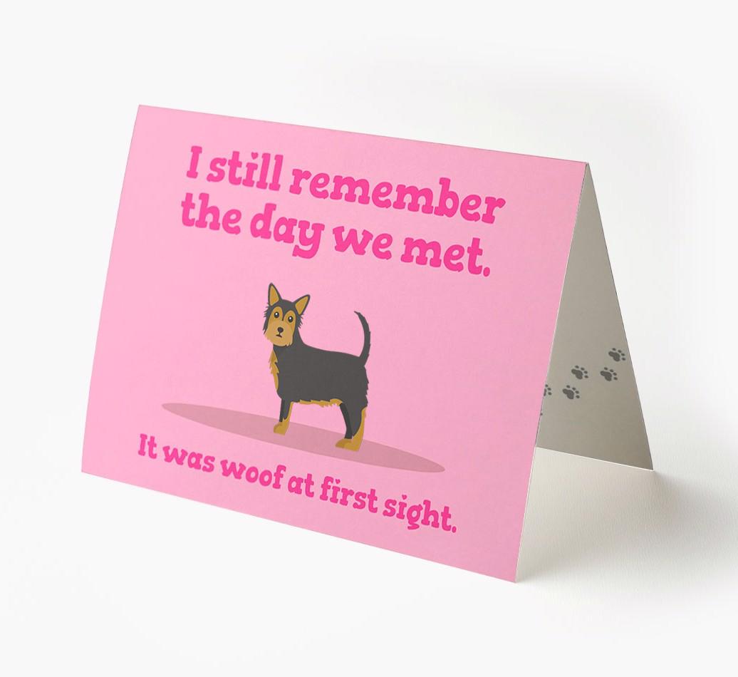 'The Day We Met' - Personalized {breedFullName} Card