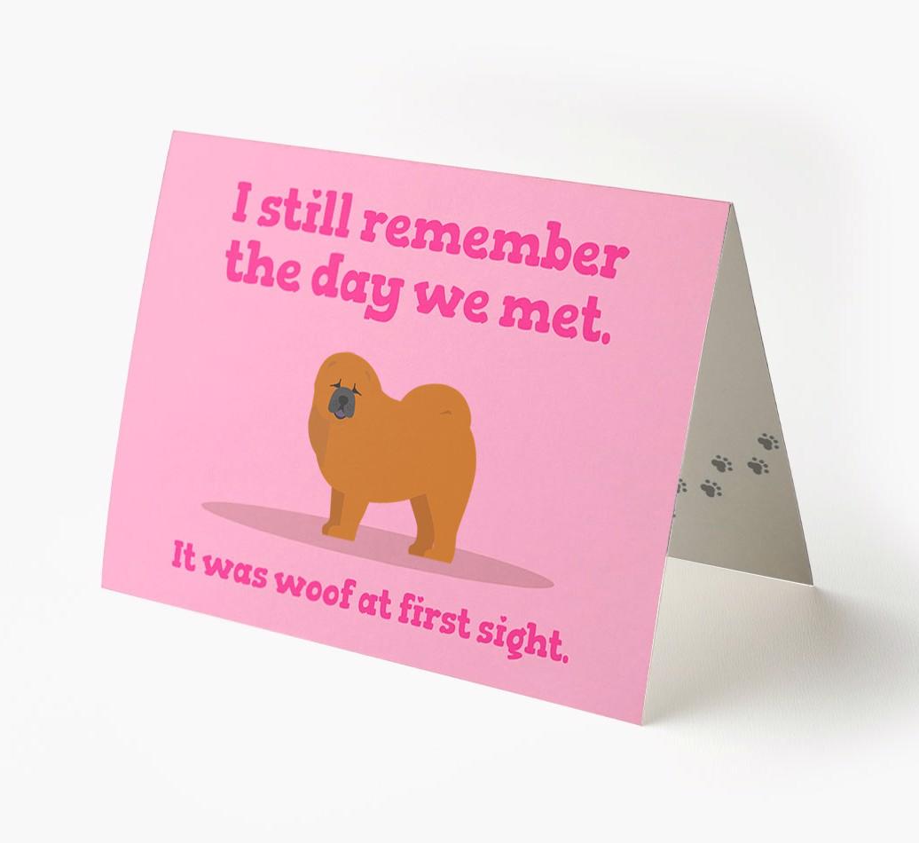 'The Day We Met' - Personalized {breedFullName} Card