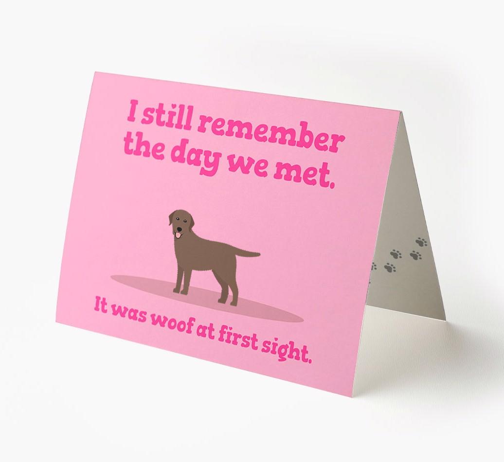 'The Day We Met' - Personalized {breedFullName} Card