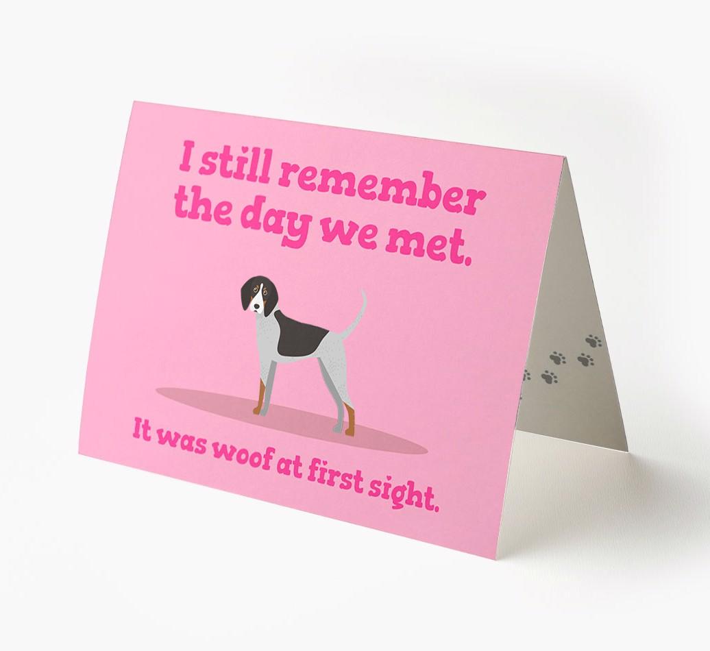 'The Day We Met' - Personalized {breedFullName} Card