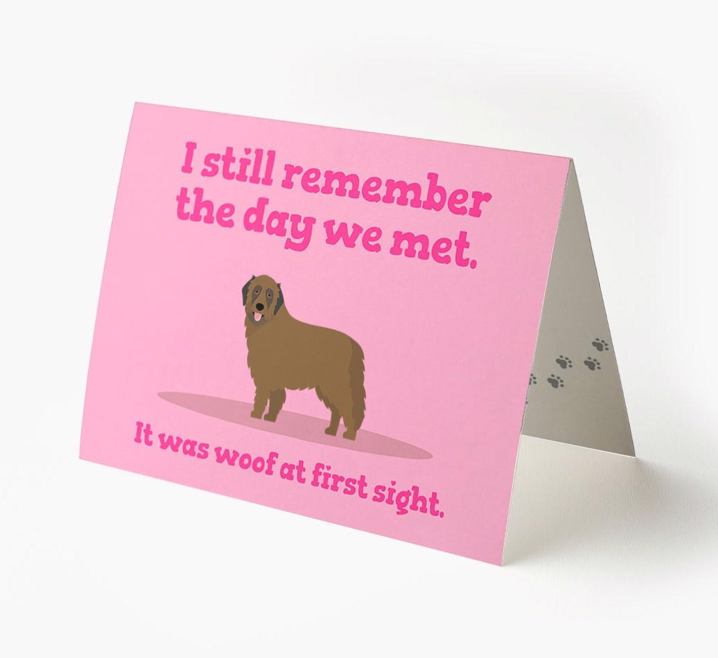 'The Day We Met' - Personalized {breedFullName} Card