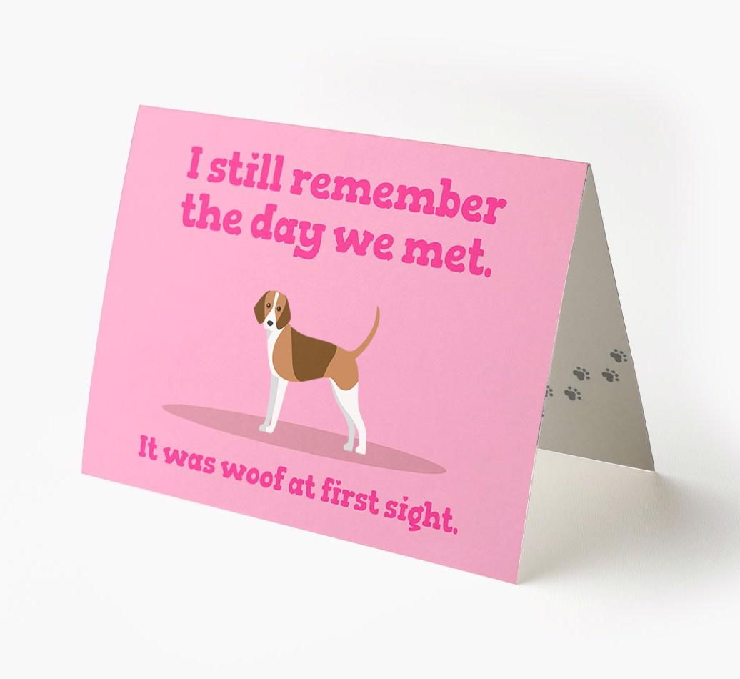 'The Day We Met' - Personalized {breedFullName} Card