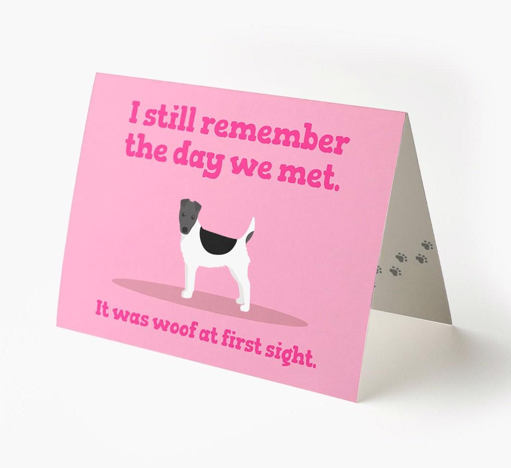 'The Day We Met' - Personalized {breedFullName} Card