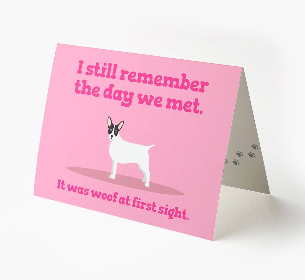 'The Day We Met' - Personalized {breedFullName} Card