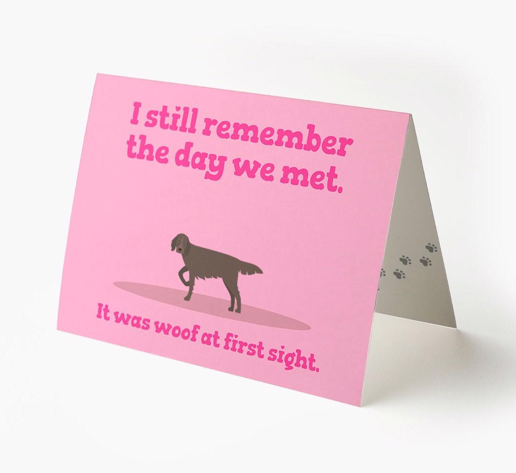 'The Day We Met' - Personalized {breedFullName} Card