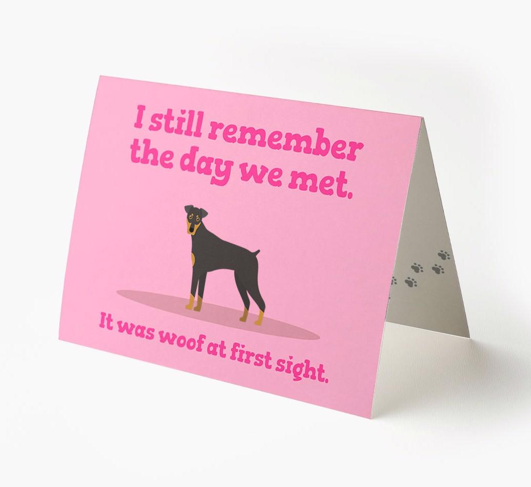 'The Day We Met' - Personalized {breedFullName} Card