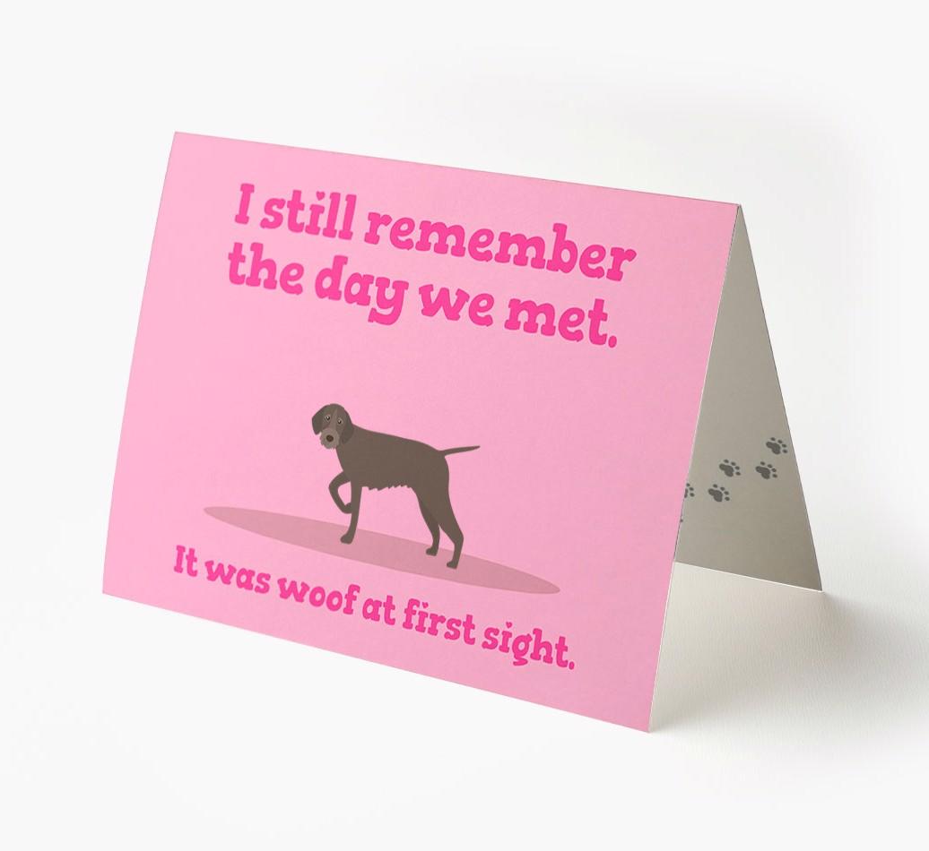 'The Day We Met' - Personalized {breedFullName} Card