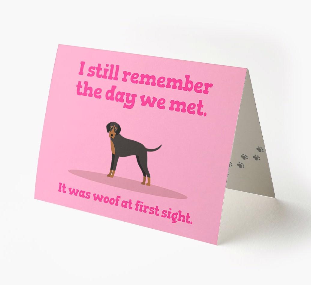 'The Day We Met' - Personalized {breedFullName} Card