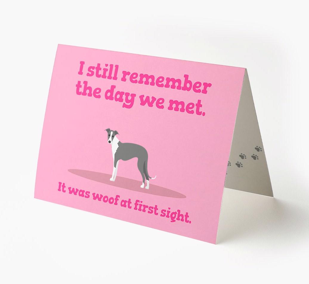 'The Day We Met' - Personalized {breedFullName} Card
