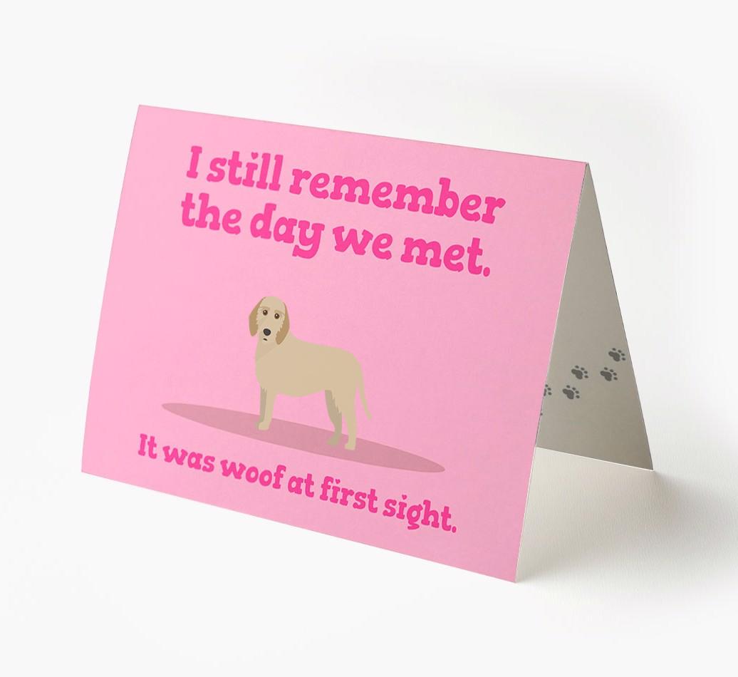 'The Day We Met' - Personalized {breedFullName} Card