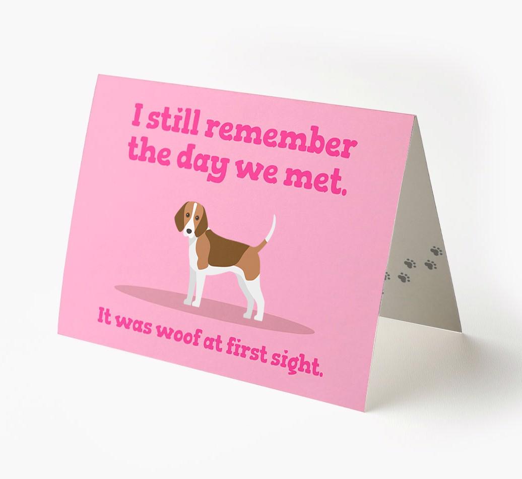 'The Day We Met' - Personalized {breedFullName} Card