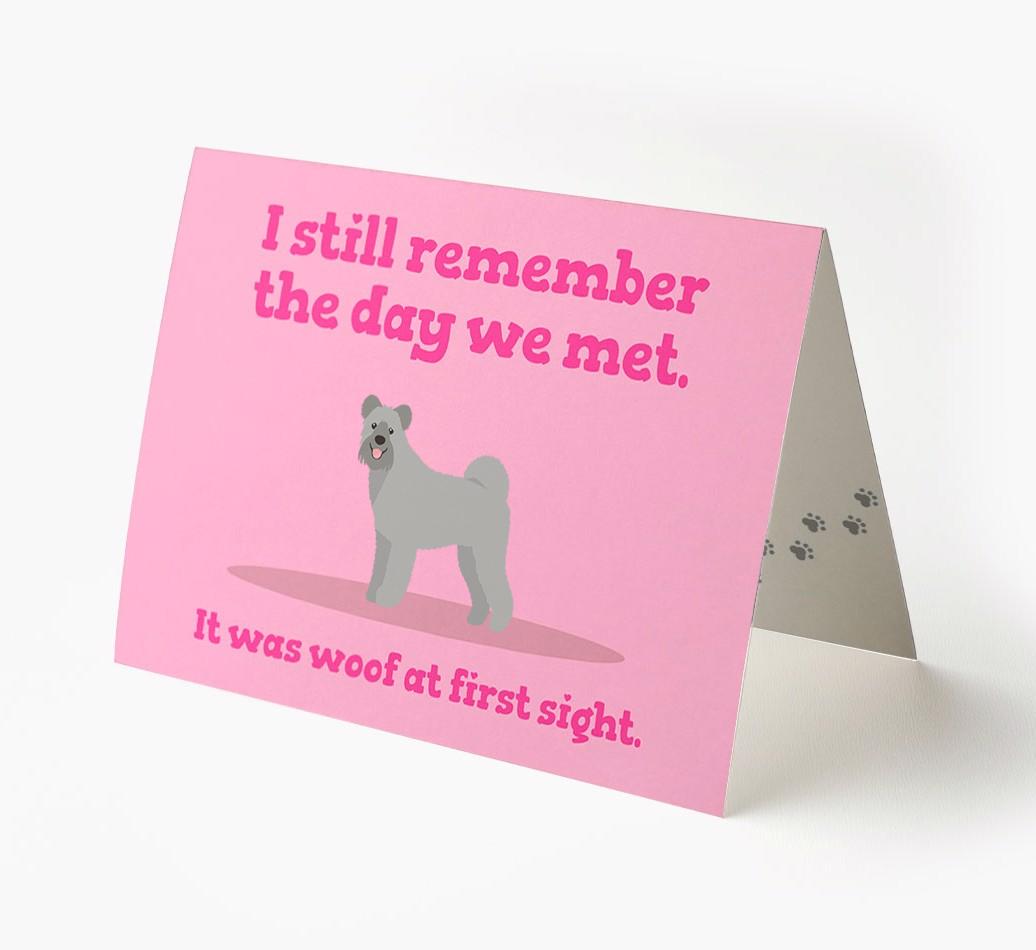'The Day We Met' - Personalized {breedFullName} Card