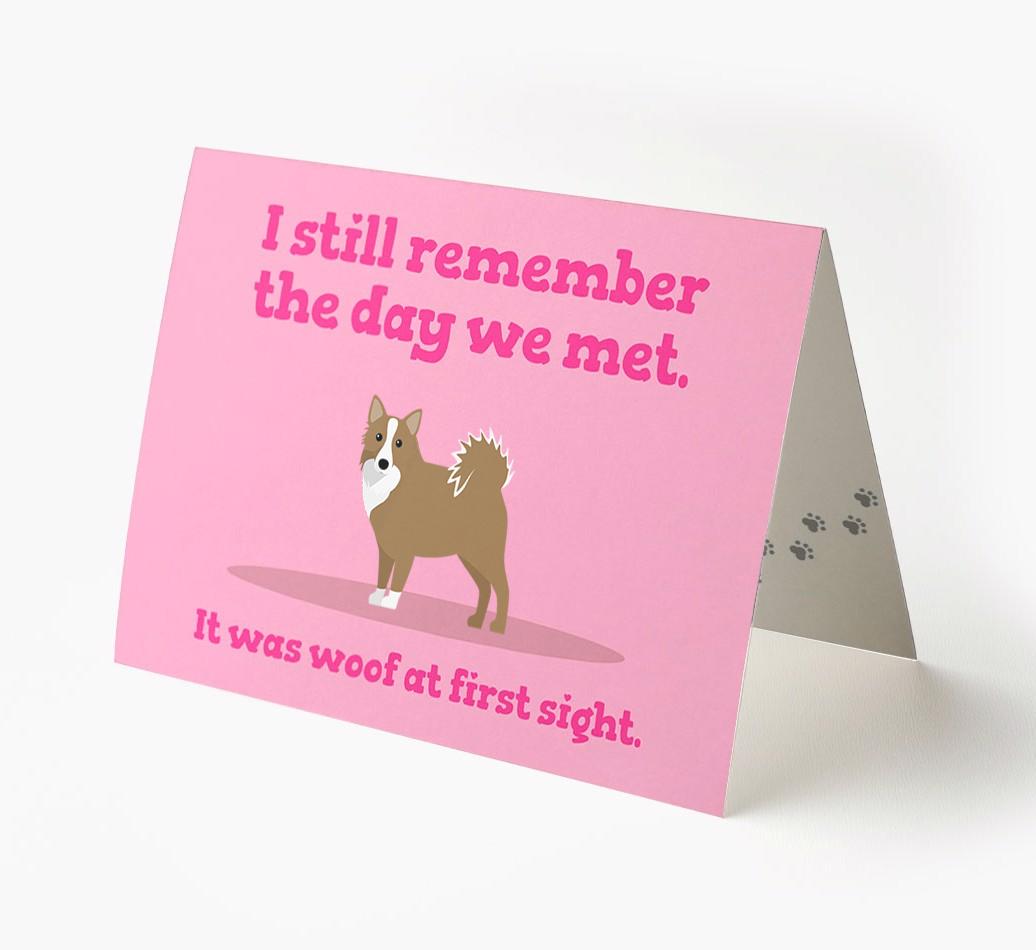 'The Day We Met' - Personalized {breedFullName} Card