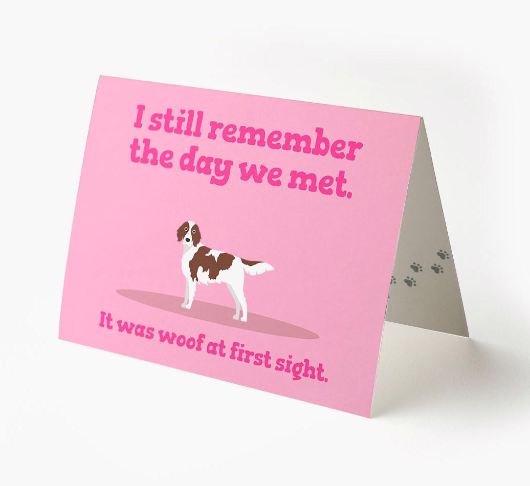 'The Day We Met' - Personalized {breedFullName} Card