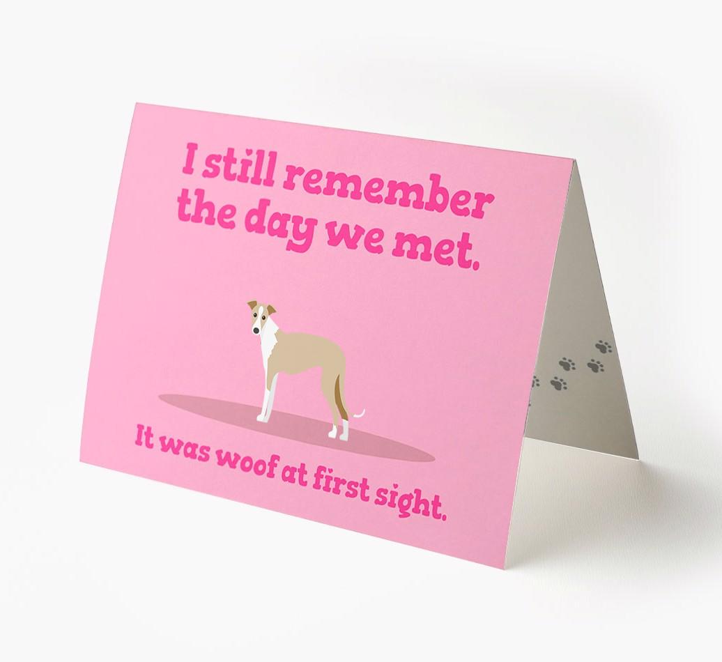 'The Day We Met' - Personalized {breedFullName} Card