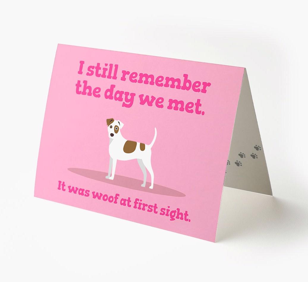 'The Day We Met' - Personalized {breedFullName} Card