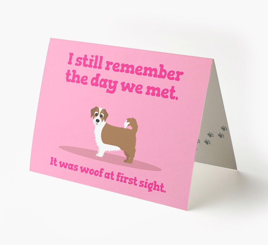 'The Day We Met' - Personalized {breedFullName} Card