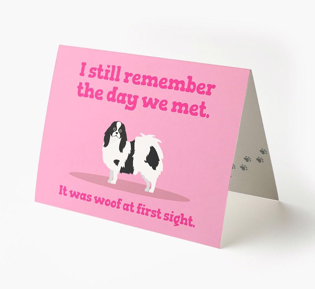'The Day We Met' - Personalized {breedFullName} Card