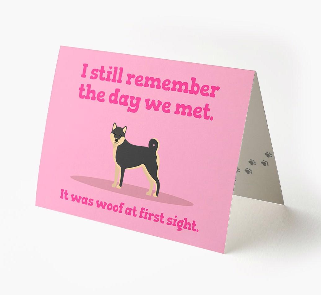 'The Day We Met' - Personalized {breedFullName} Card