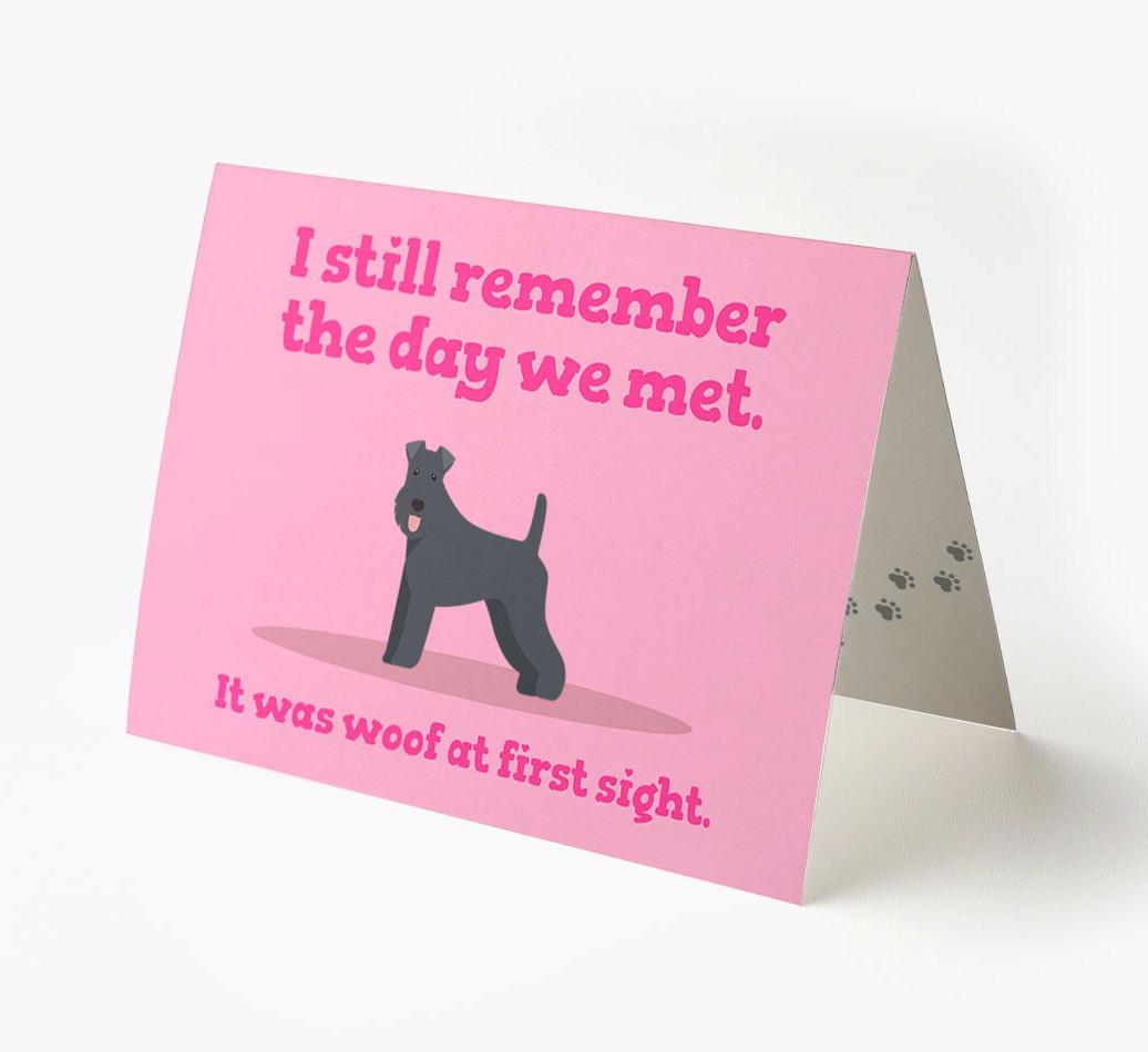 'The Day We Met' - Personalized {breedFullName} Card