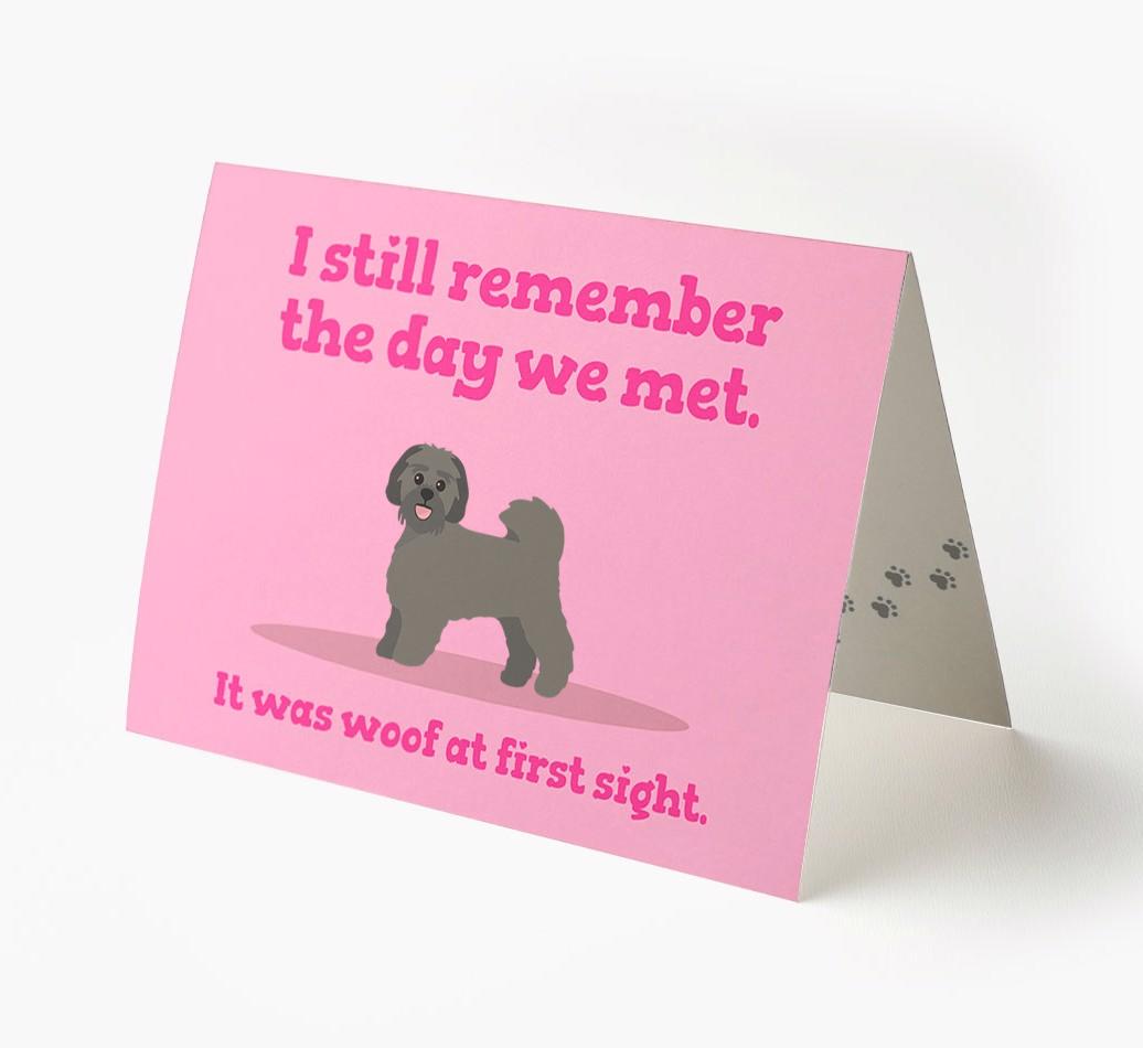 'The Day We Met' - Personalized {breedFullName} Card