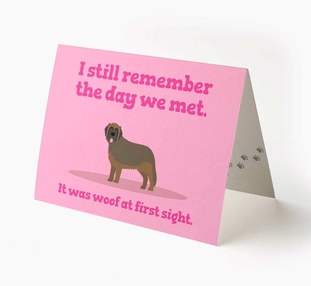 'The Day We Met' - Personalized {breedFullName} Card