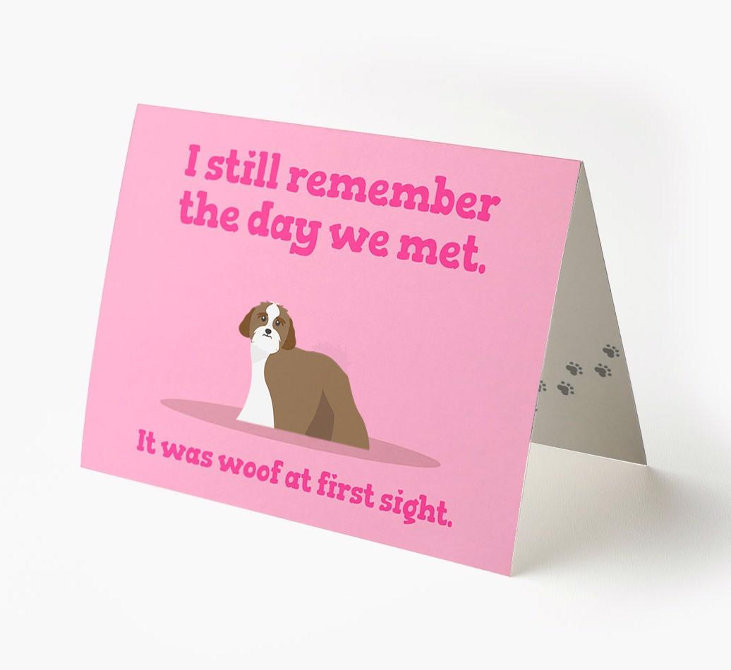 'The Day We Met' - Personalized {breedFullName} Card