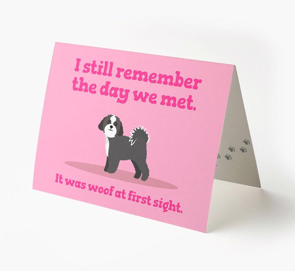 'The Day We Met' - Personalized {breedFullName} Card