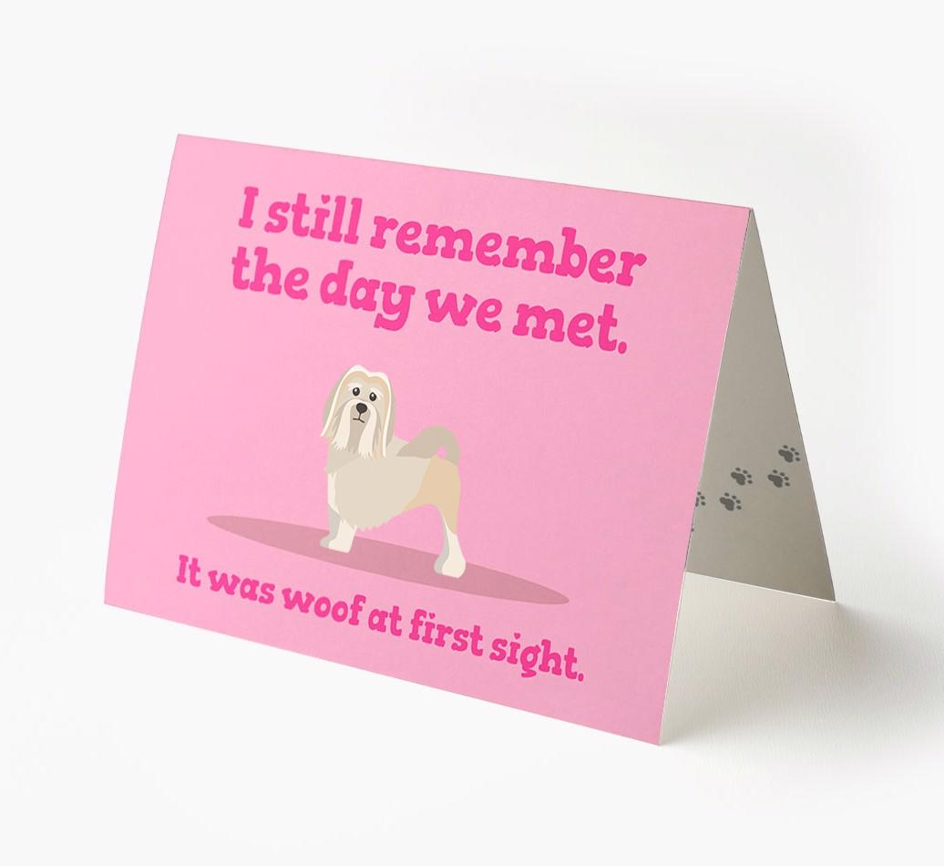 'The Day We Met' - Personalized {breedFullName} Card