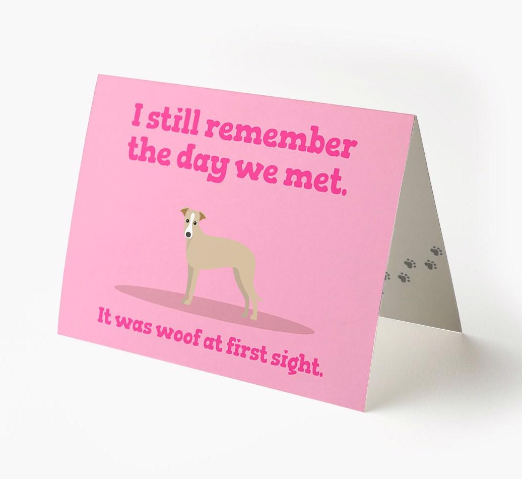 'The Day We Met' - Personalized {breedFullName} Card