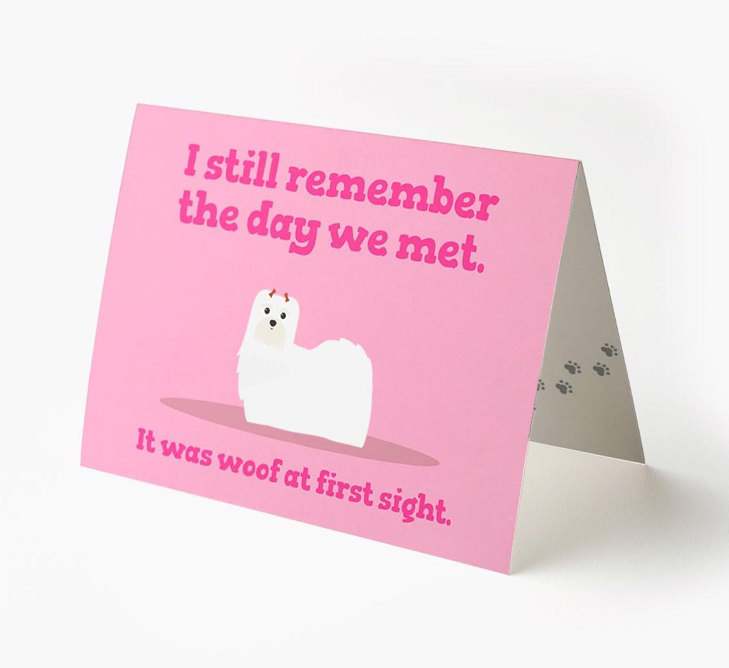 'The Day We Met' - Personalized {breedFullName} Card