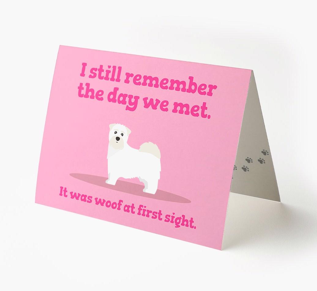 'The Day We Met' - Personalized {breedFullName} Card