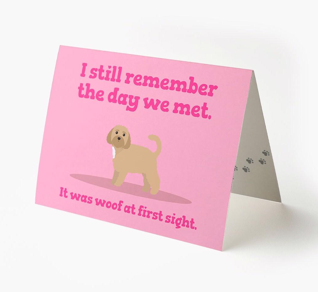 'The Day We Met' - Personalized {breedFullName} Card