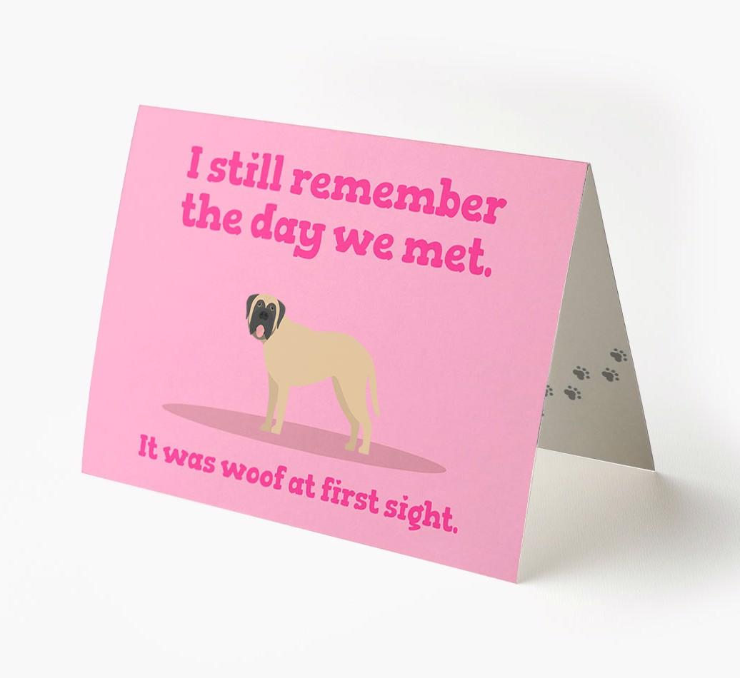 'The Day We Met' - Personalized {breedFullName} Card