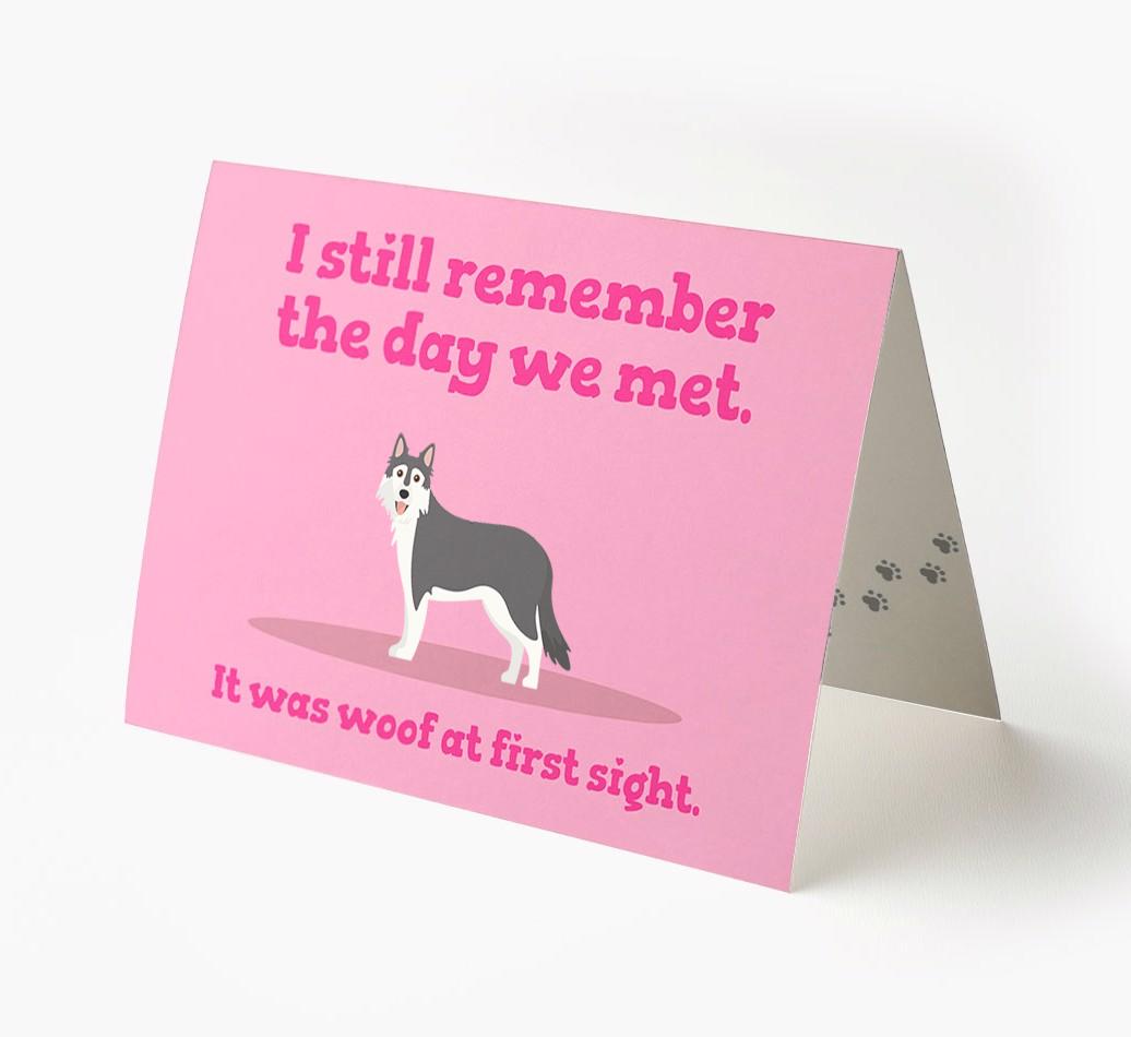 'The Day We Met' - Personalized {breedFullName} Card