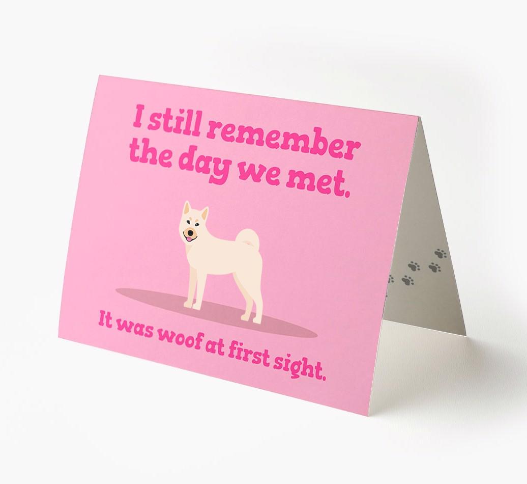 'The Day We Met' - Personalized {breedFullName} Card
