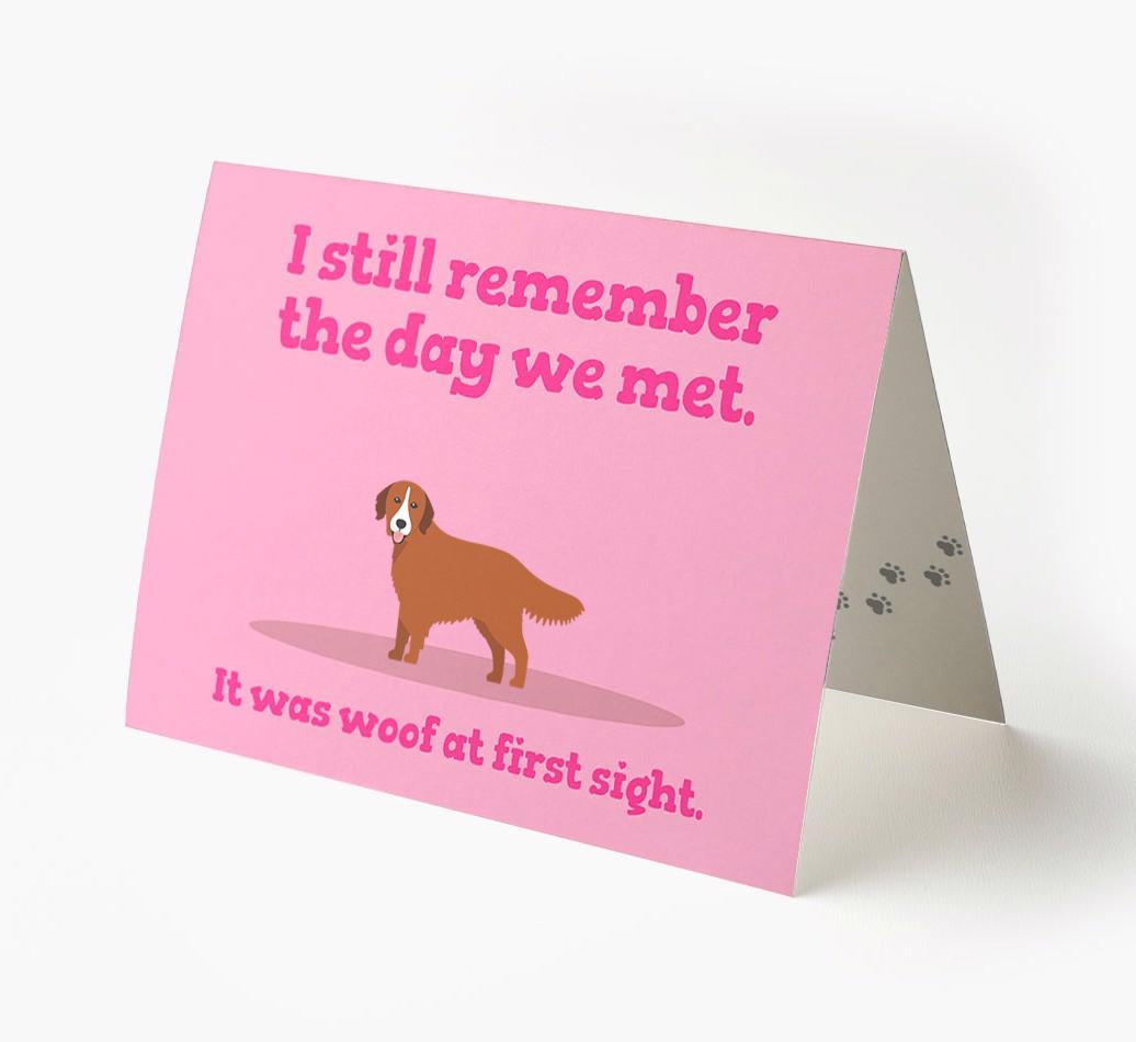 'The Day We Met' - Personalized {breedFullName} Card