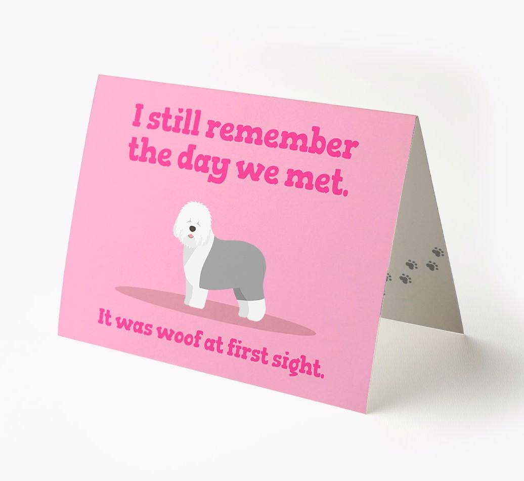 'The Day We Met' - Personalized {breedFullName} Card