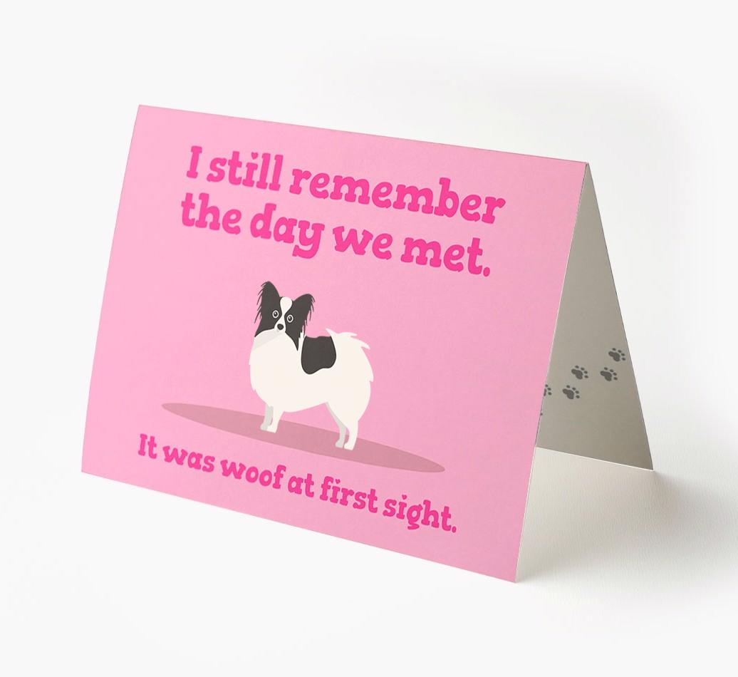 'The Day We Met' - Personalized {breedFullName} Card