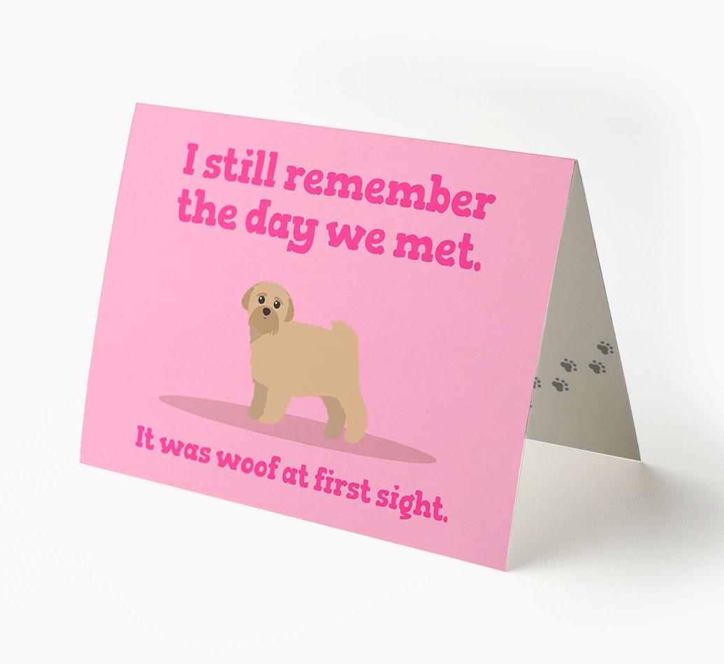 'The Day We Met' - Personalized {breedFullName} Card