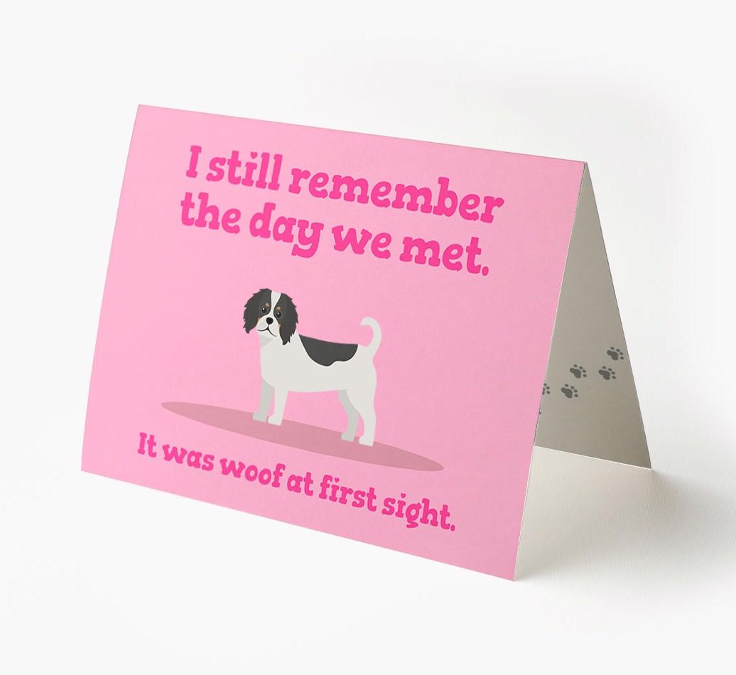'The Day We Met' - Personalized {breedFullName} Card