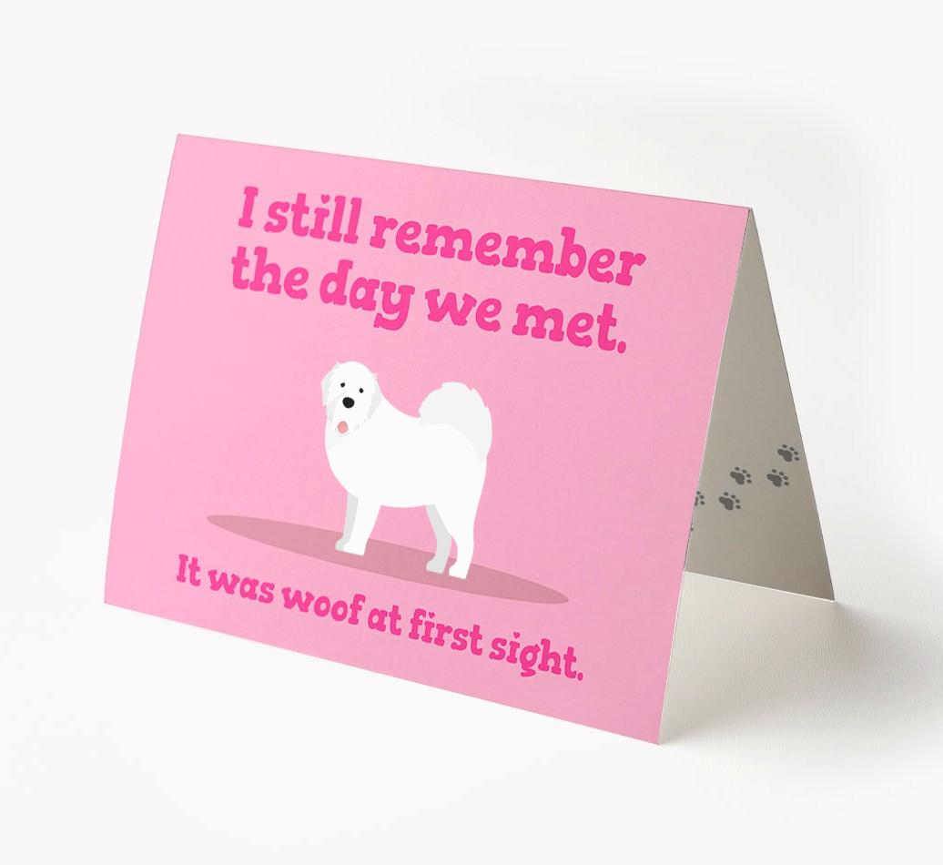 'The Day We Met' - Personalized {breedFullName} Card