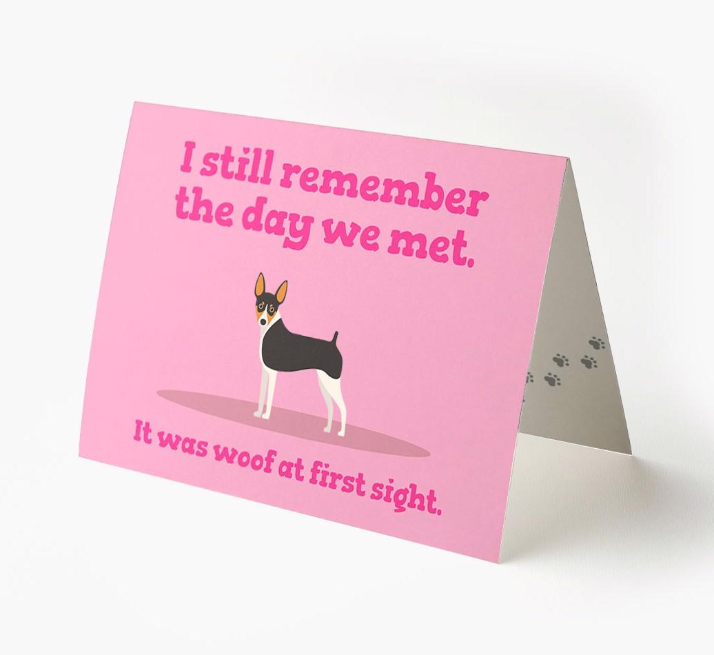 'The Day We Met' - Personalized {breedFullName} Card