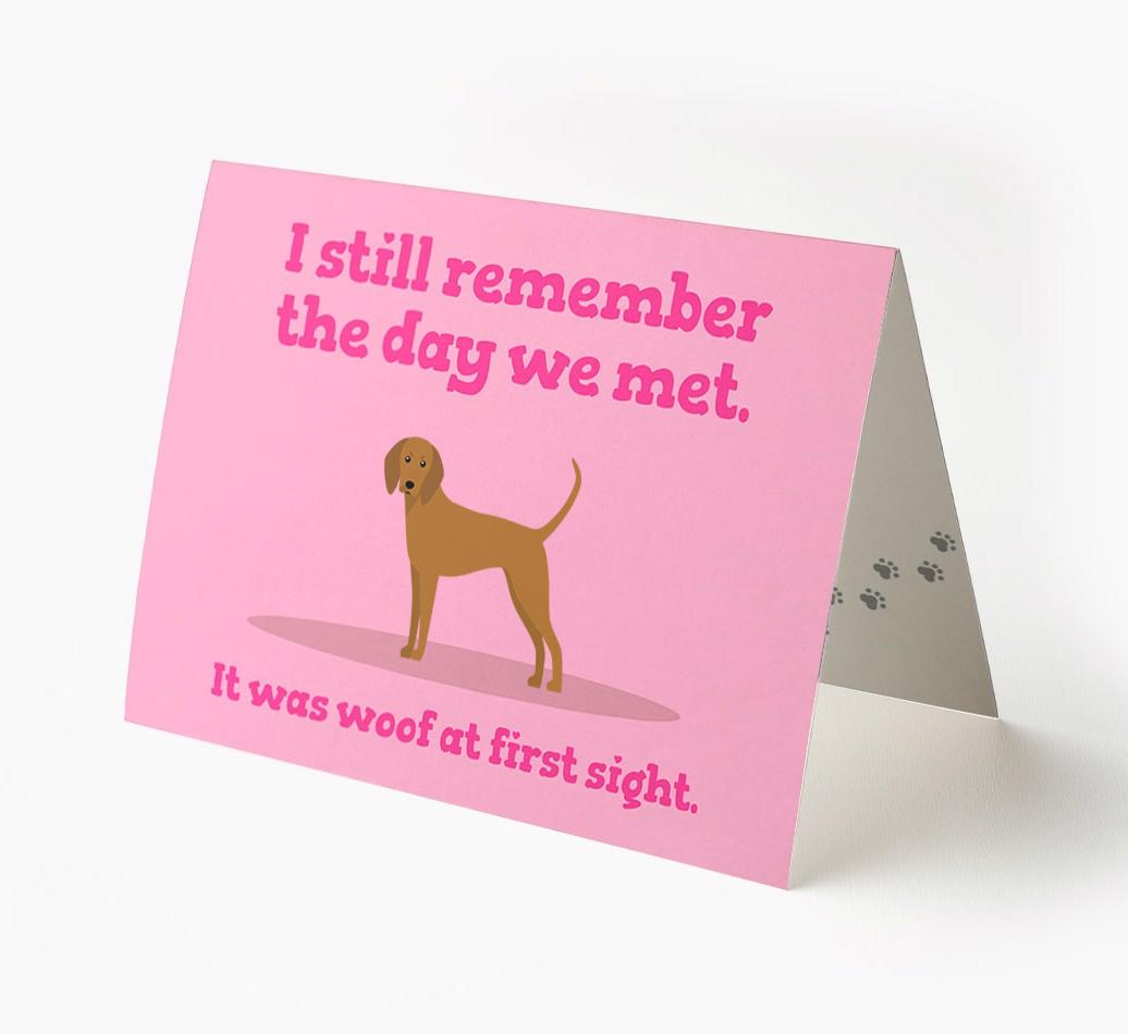 'The Day We Met' - Personalized {breedFullName} Card