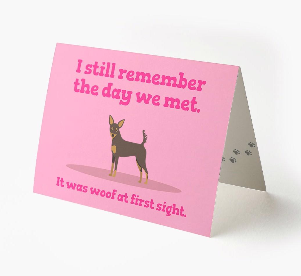 'The Day We Met' - Personalized {breedFullName} Card