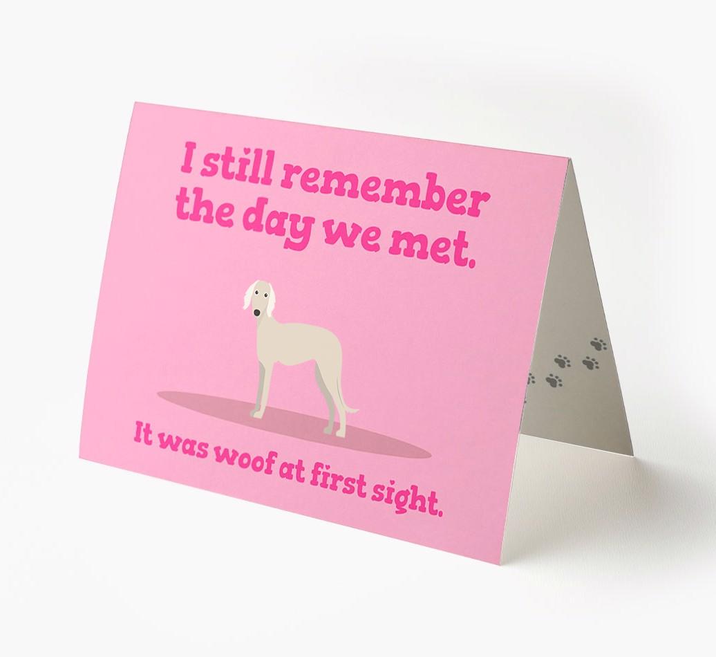 'The Day We Met' - Personalized {breedFullName} Card