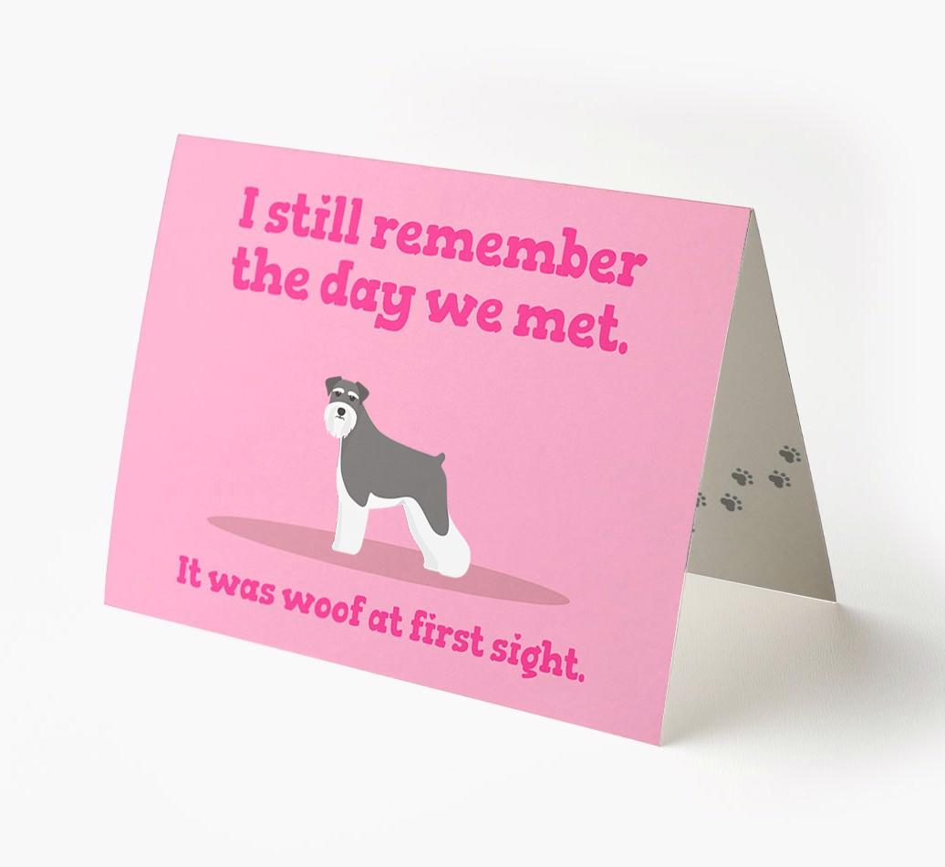 'The Day We Met' - Personalized {breedFullName} Card